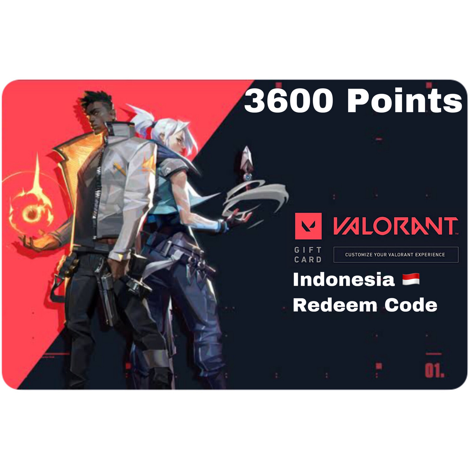 3600 Valorant Points IDR Indonesia Redeem Code