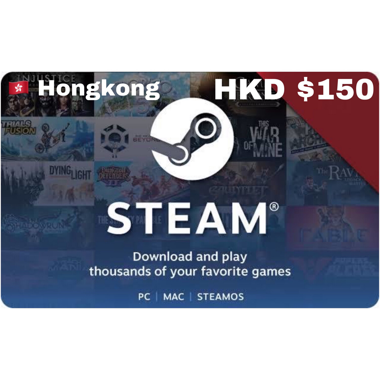 Steam Wallet Code Hongkong HKD $150