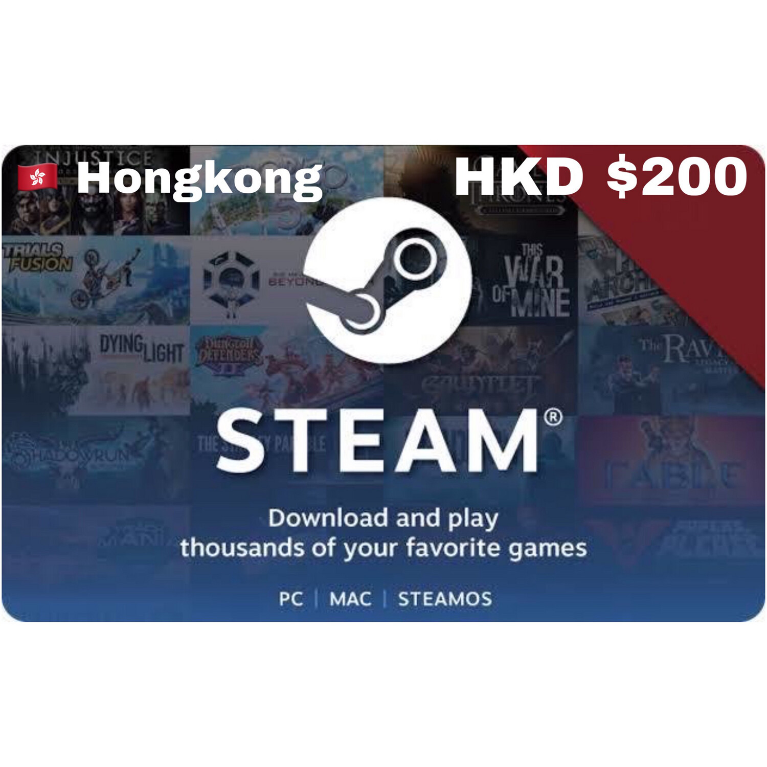 Steam Wallet Code Hong Kong HKD $200