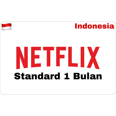 Netflix Standard Gift Card Indonesia 1 Bulan
