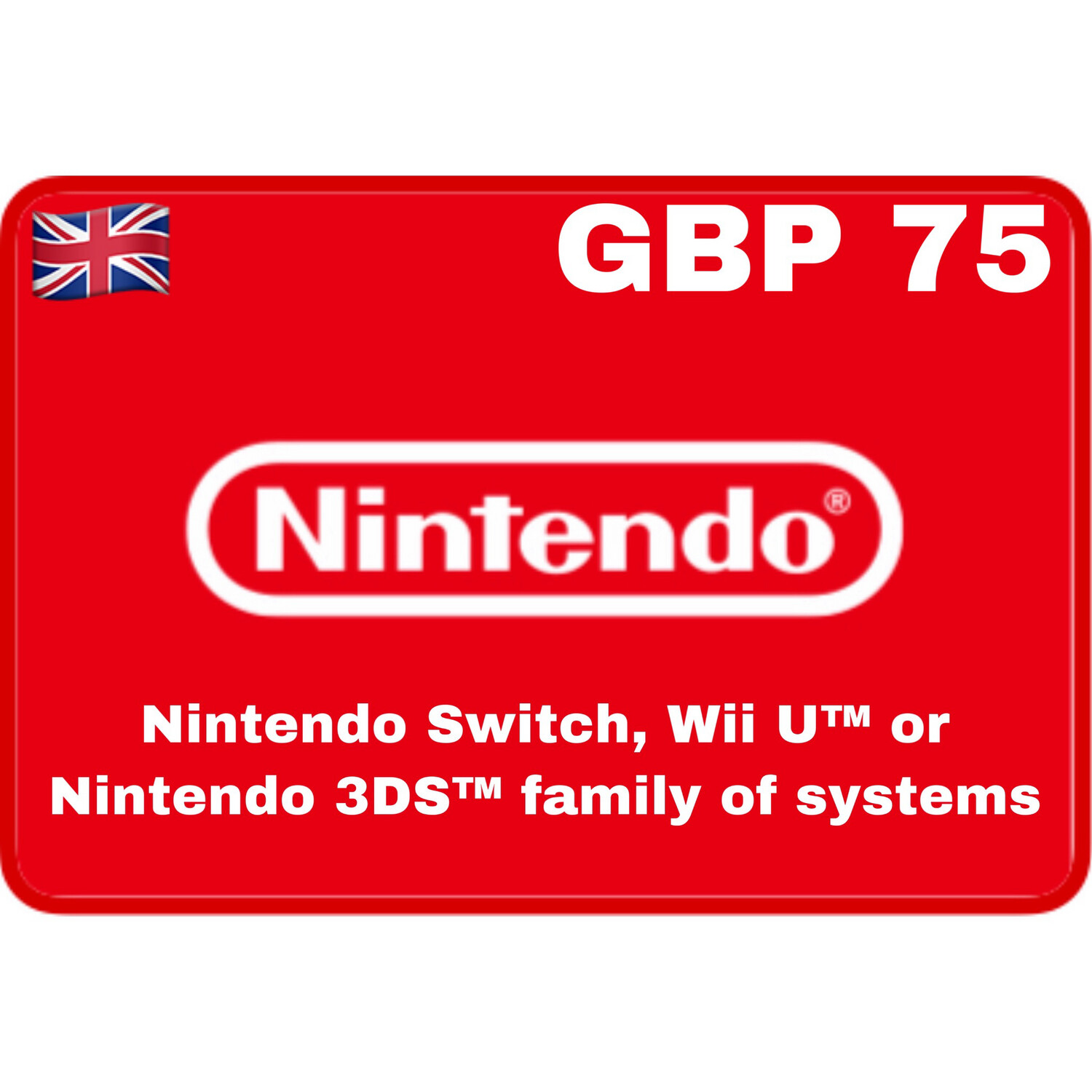 Nintendo eShop UK GBP £75