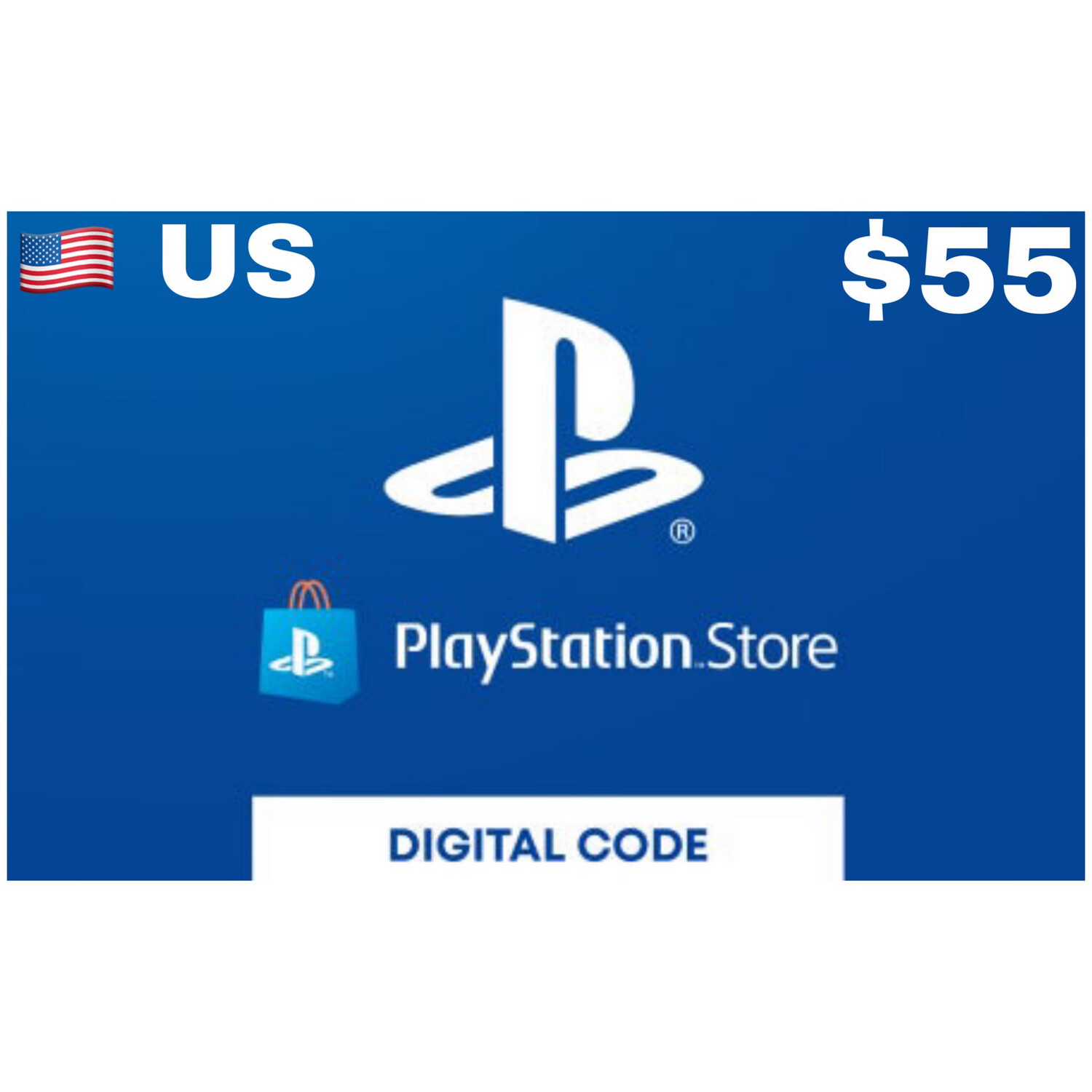 Playstation Store Gift Card US $55 USD