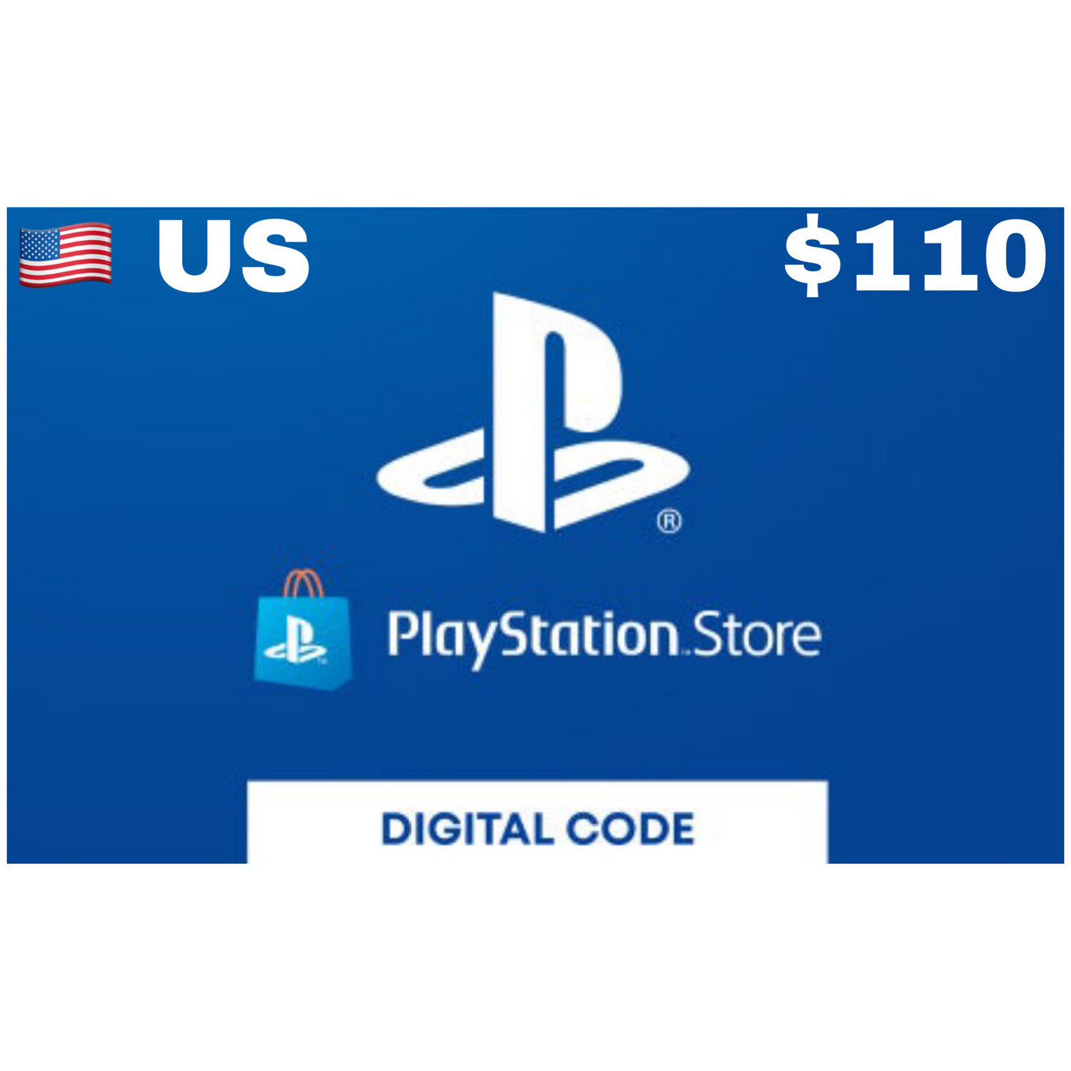 Playstation Store Gift Card US $110 USD