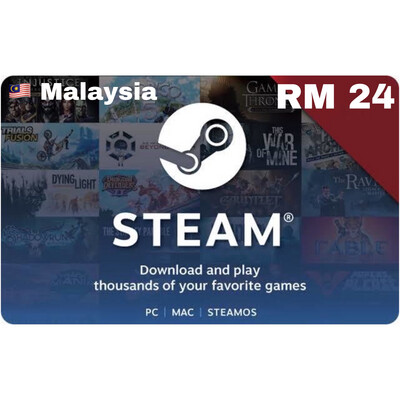 Steam Wallet Code Malaysia RM 24