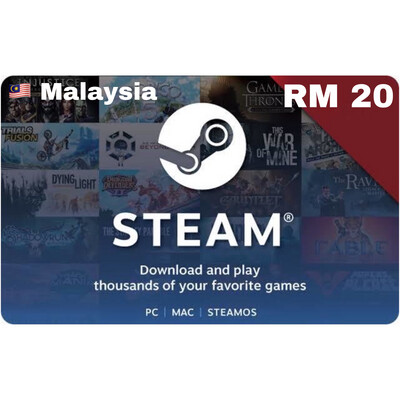 Steam Wallet Code Malaysia RM 20