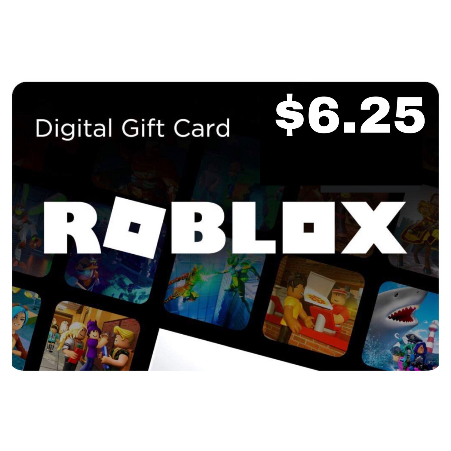 Roblox $6.25 Gift Card
