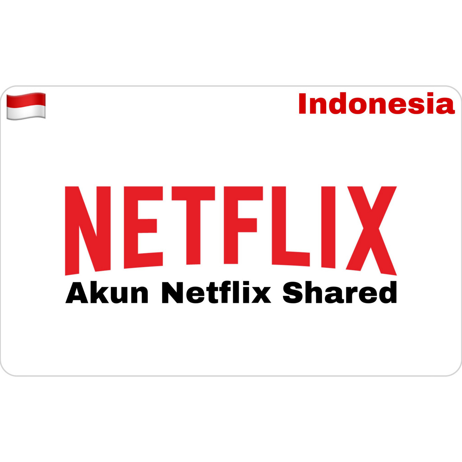 Akun Netflix Premium 1 Bulan 4 Profil Shared