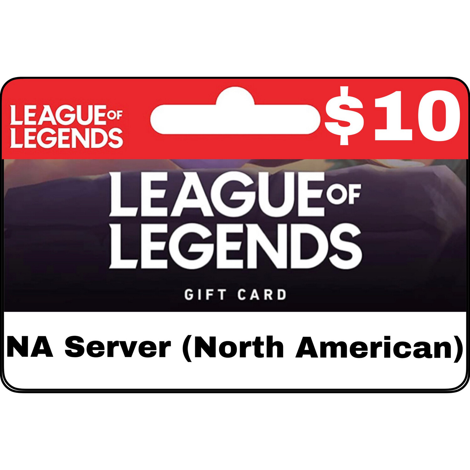 League of Legends USD $10 NA Server Gift Card