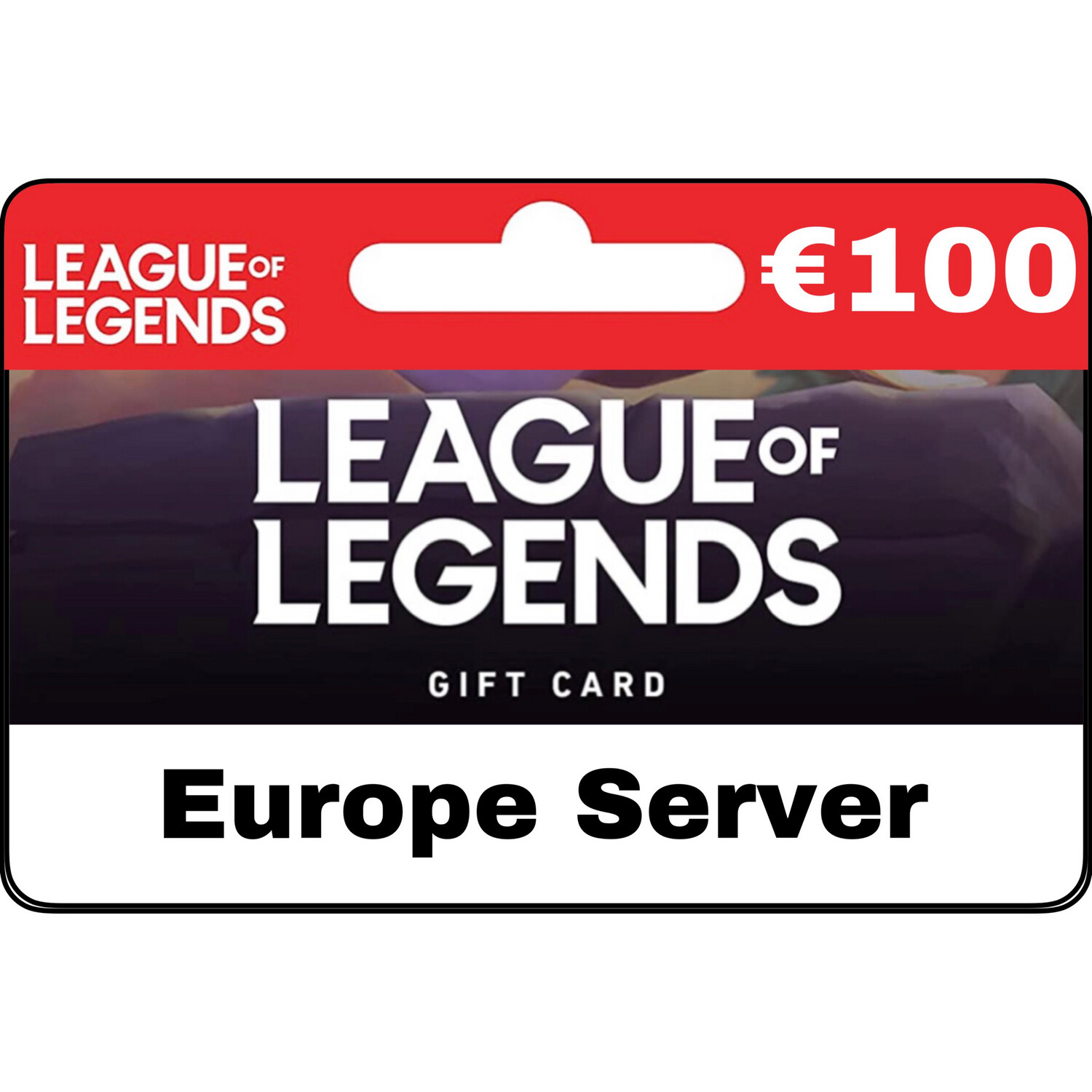 League of Legends EUR €100 Europe Server Gift Card