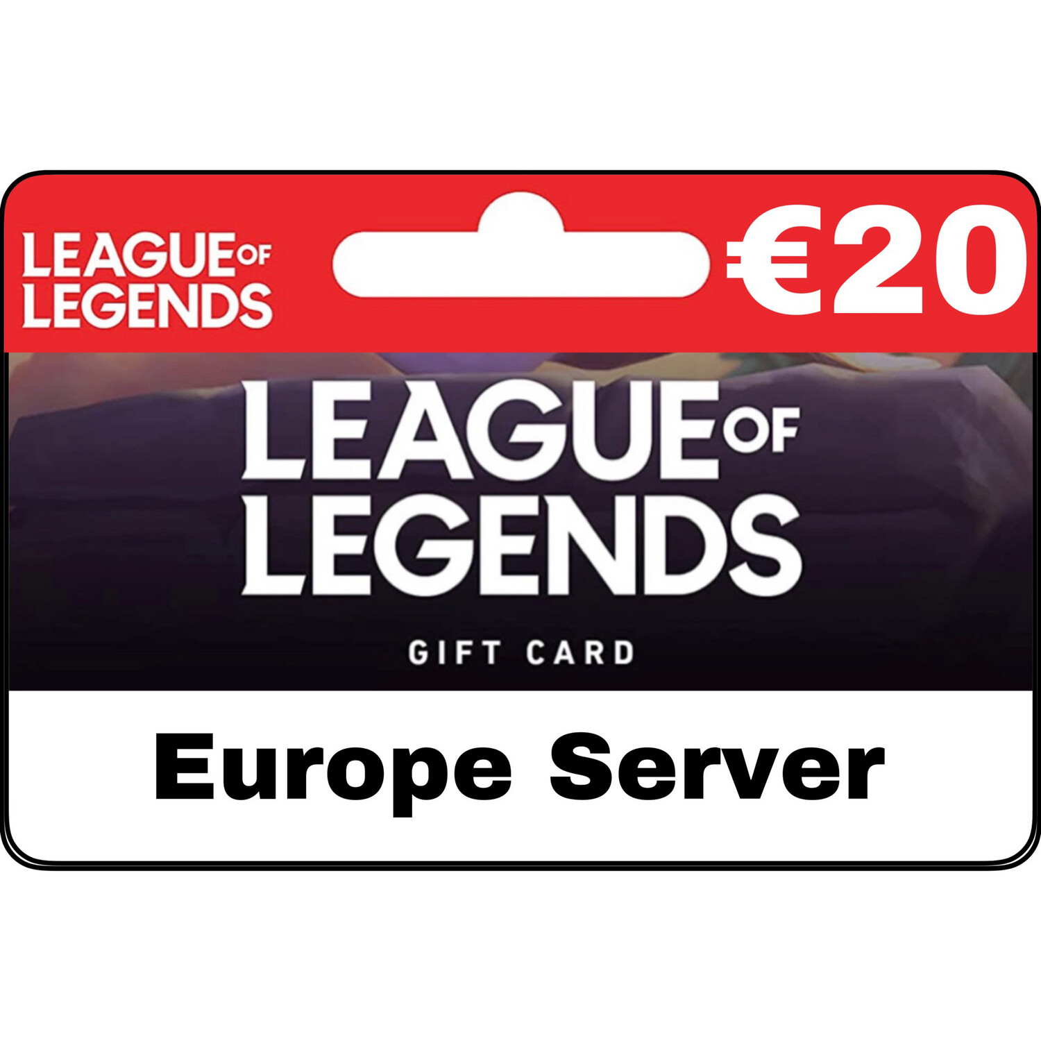 League of Legends EUR €20 Europe Server Gift Card