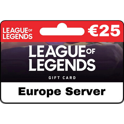 League of Legends EUR €25 Europe Server Gift Card