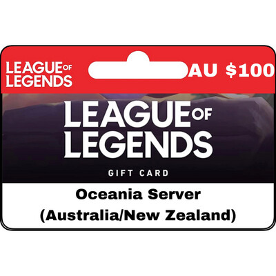 League of Legends AUD $100 Oceania Server Gift Card