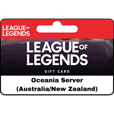 League of Legends Oceania Server Australia/New Zealand Server AUD Riot Points