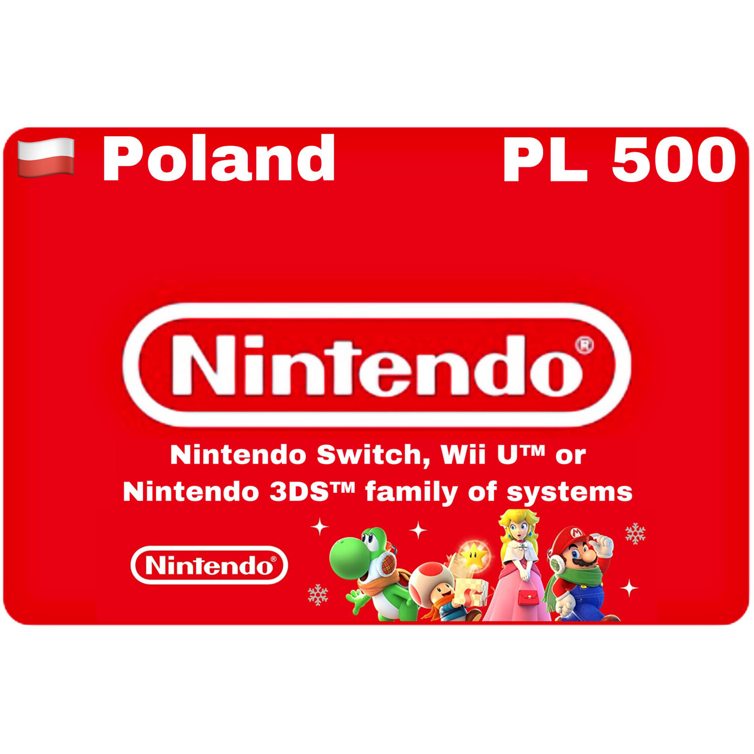 Nintendo eShop Poland PLN 500