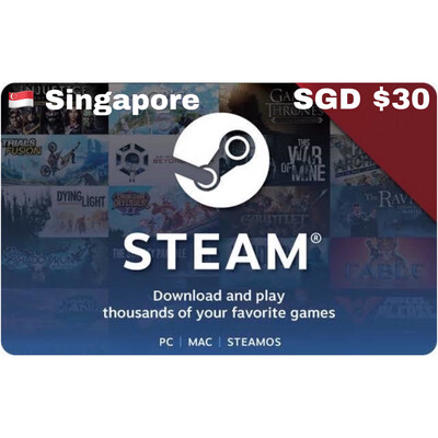 Steam Wallet Code Singapore SGD $30