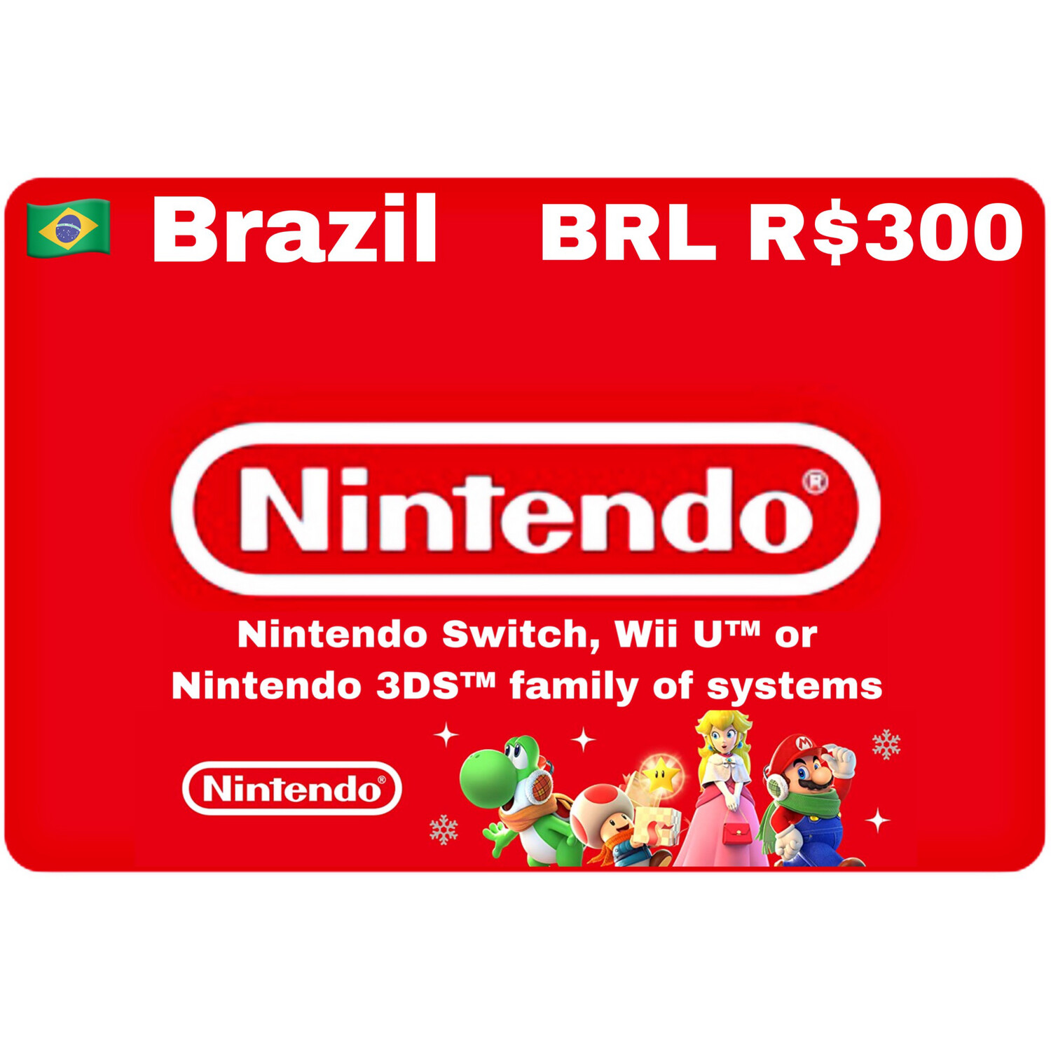 Nintendo eShop Brazil BRL R$300