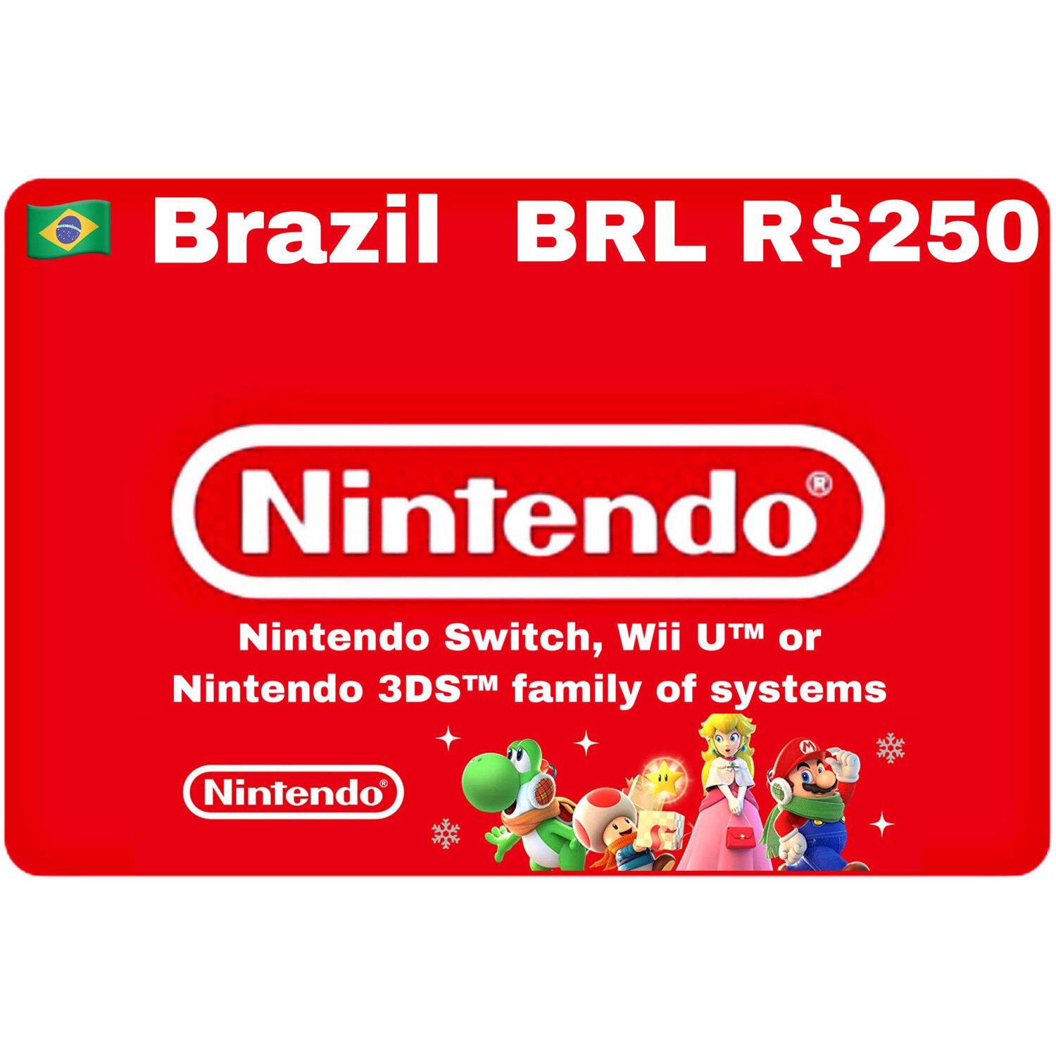 Nintendo eShop Brazil BRL R$250