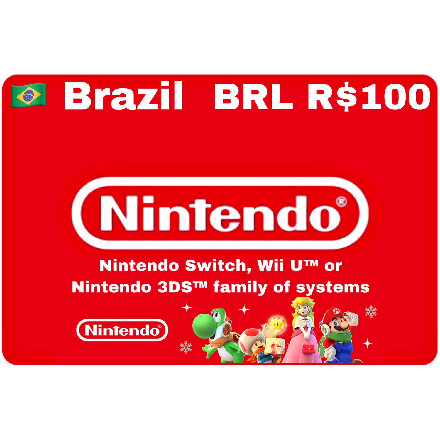 Nintendo eShop Brazil BRL R$100