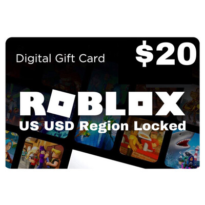 Roblox Gift Card US USD $20 Region Locked