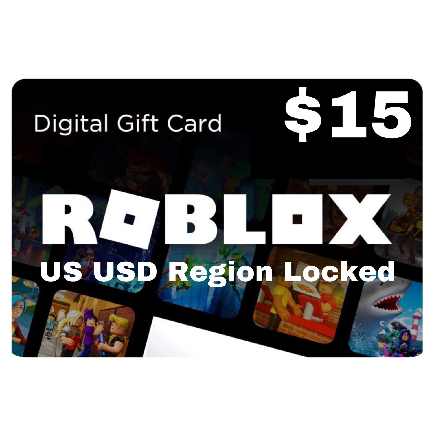 Roblox Gift Card US USD $15 Region Locked