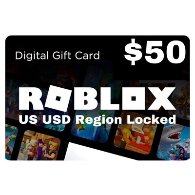 Roblox Gift Card US USD $50 Region Locked