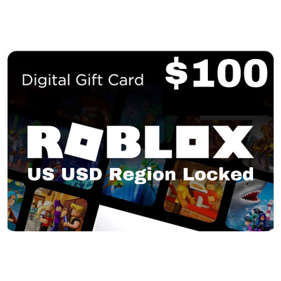 Roblox Gift Card US USD $100 Region Locked