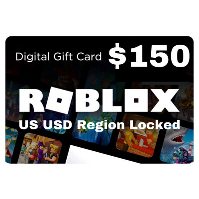 Roblox Gift Card US USD $150 Region Locked