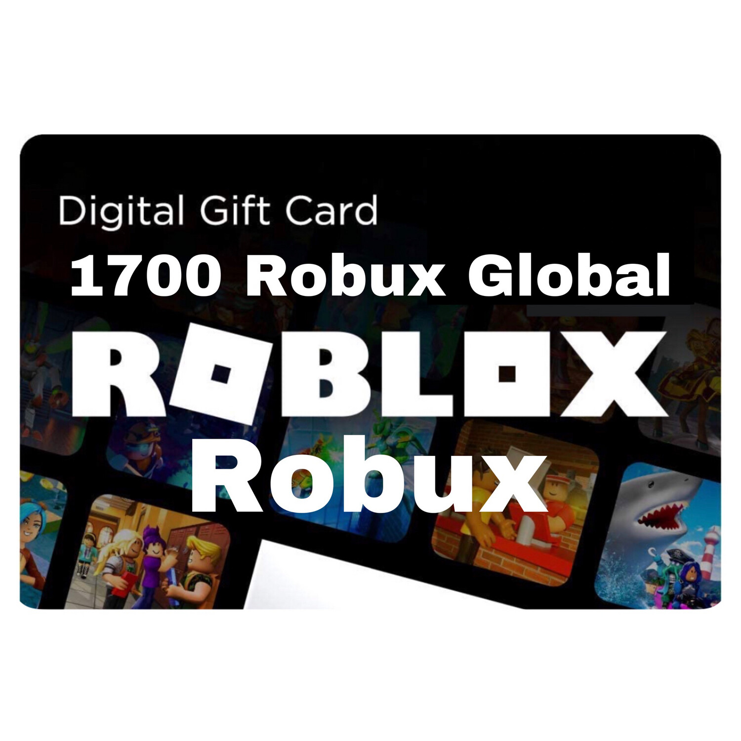 Roblox 1700 Robux Gift Card Global Digital Code