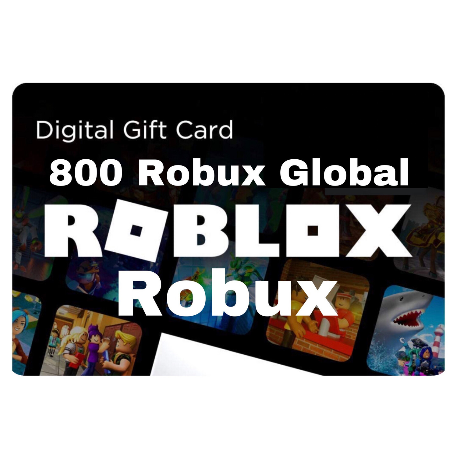 Roblox 800 Robux Gift Card Global Digital Code