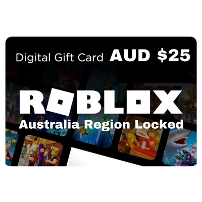 Roblox Gift Card Australia AUD $25 Region Locked