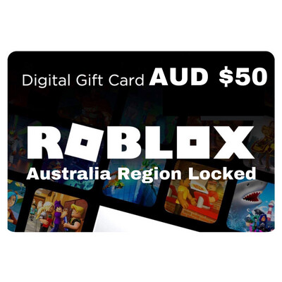 Roblox Gift Card Australia AUD $50 Region Locked