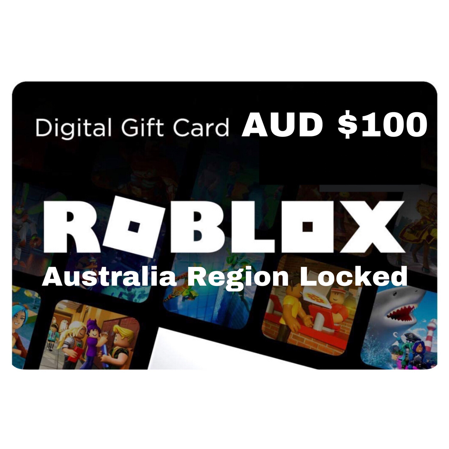 Roblox Gift Card Australia AUD $100 Region Locked
