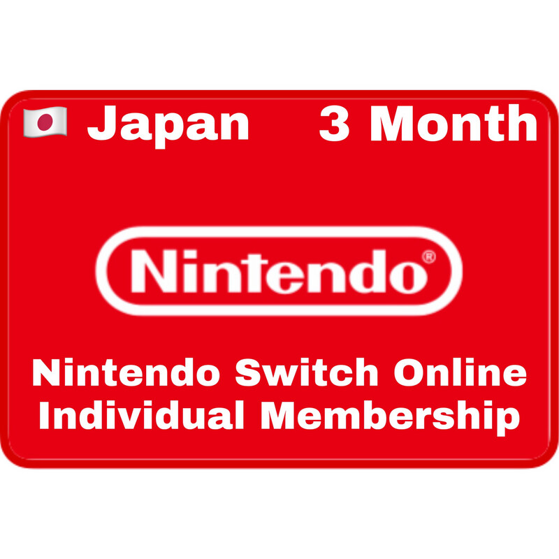 Nintendo Switch Online Months Japan Individual Membership