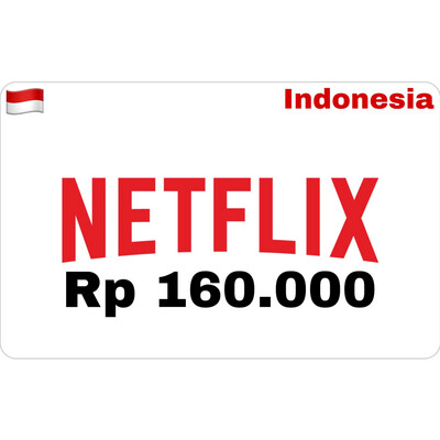 Netflix Gift Card Indonesia Rp 160.000