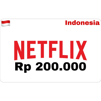 Netflix Gift Card Indonesia IDR 200.000