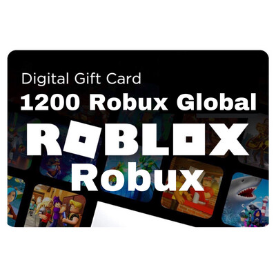 Roblox 1200 Robux Gift Card Global Digital Code