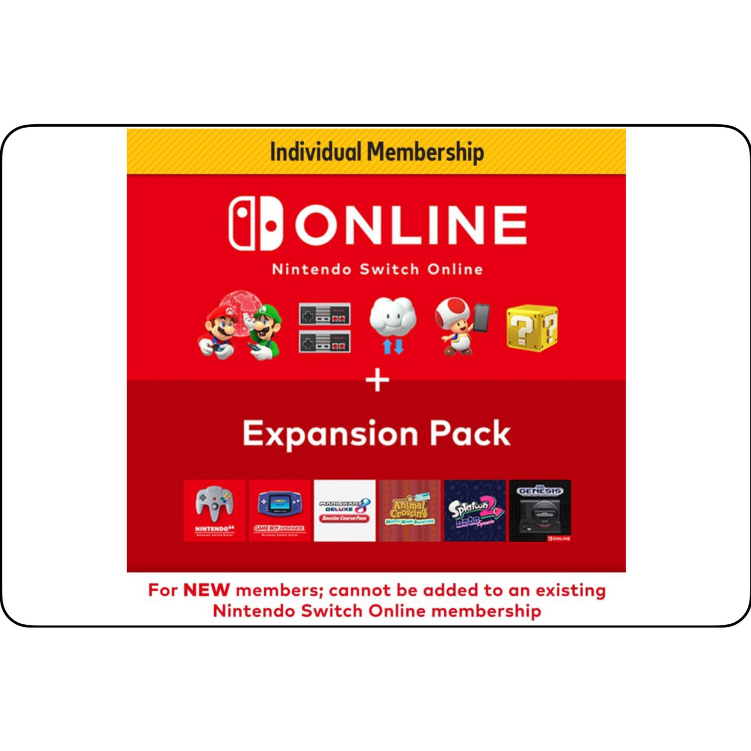 Nintendo Switch Online + Expansion Pack 12-month Individual US