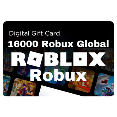 Roblox 16000 Robux Gift Card Global Digital Code
