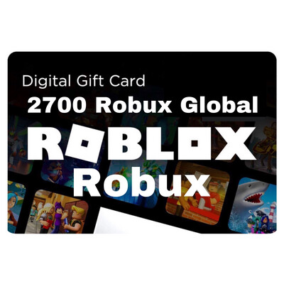 Roblox 2700 Robux Gift Card Global Digital Code