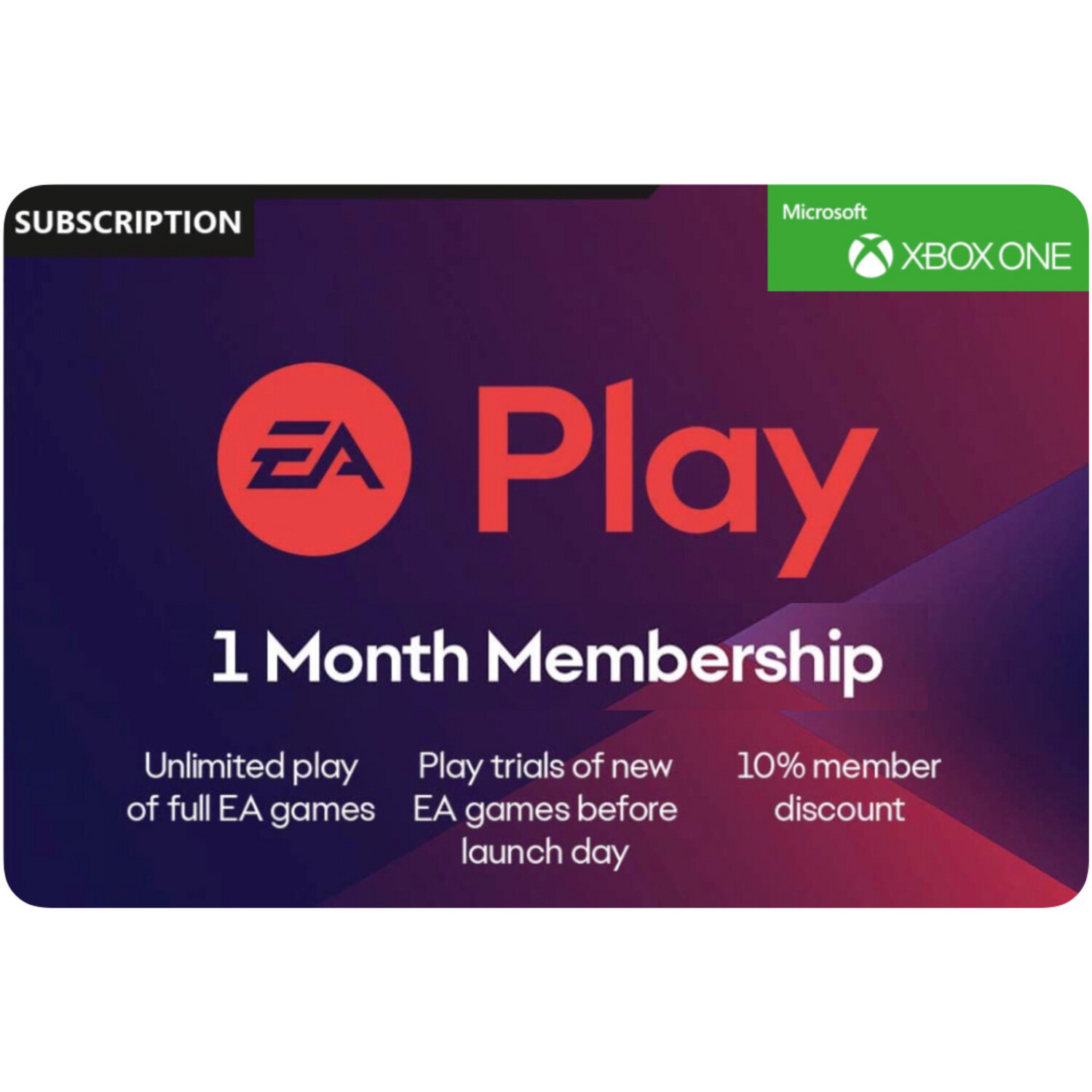 EA Play 1 Month Membership US for Xbox