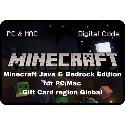 Minecraft Java & Bedrock Edition for PC/Mac region Global
