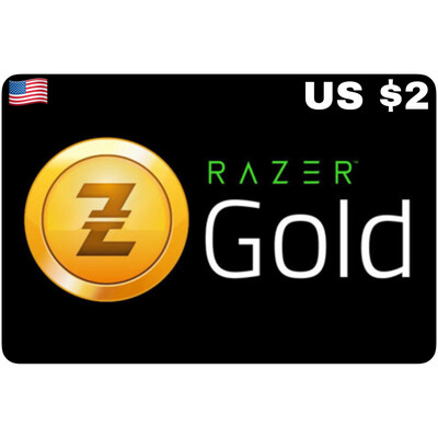 Razer Gold Pin US USD $2 With Serial Number