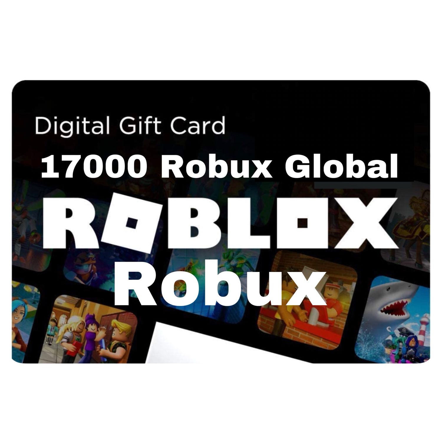 Roblox 17000 Robux Gift Card Global Digital Code