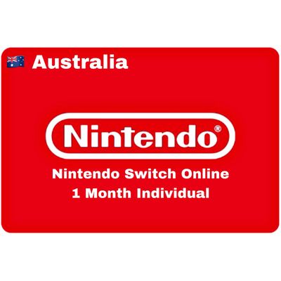 Nintendo Switch Online 1 Month Australia Individual Membership
