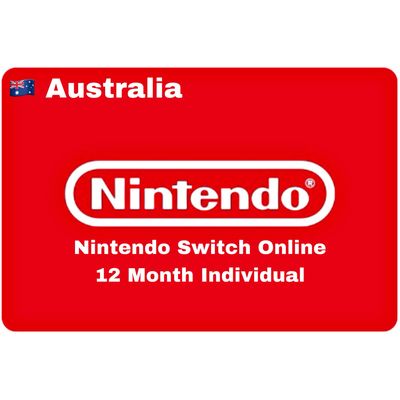 Nintendo Switch Online 12 Month Australia Individual Membership