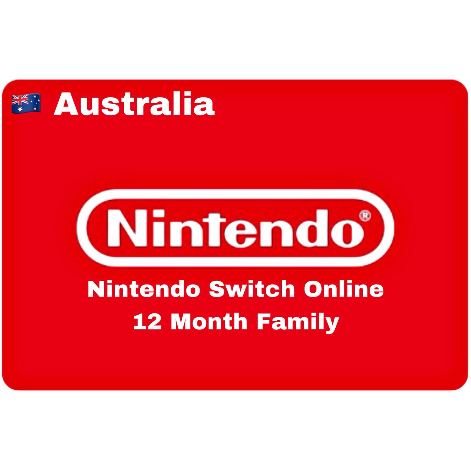 Nintendo Switch Online 12 Month Australia Family Membership