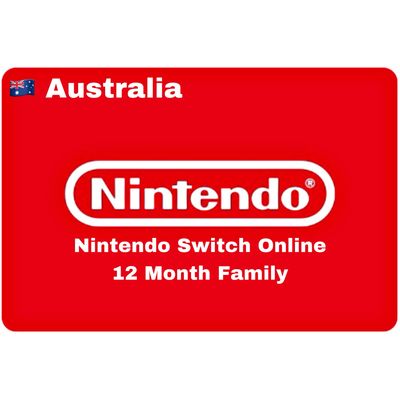 Nintendo Switch Online 12 Month Australia Family Membership