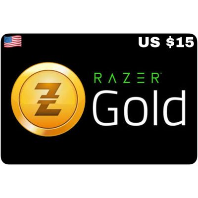 Razer Gold Pin US USD $15 With Serial Number
