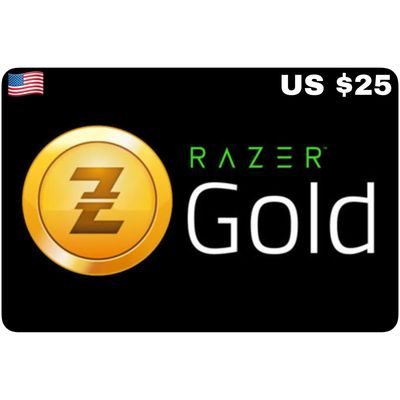 Razer Gold Pin US USD $25 With Serial Number