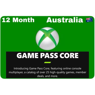 Xbox Game Pass Core 12 Month Australia
